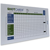 14 Pack - SHOTCARDS® Standard Edition (Blue/Green) Golf Shot & Stat Tracking Scorecards