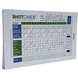 SHOTCARDS® Standard Edition (Blue/Green) - Golf Shot and Stat Tracking Scorecards