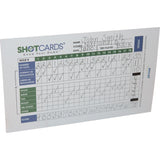 14 Pack - SHOTCARDS® Standard Edition (Blue/Green) Golf Shot & Stat Tracking Scorecards