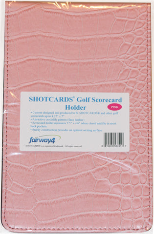 SHOTCARDS® Golf Scorecard Holder - Pink
